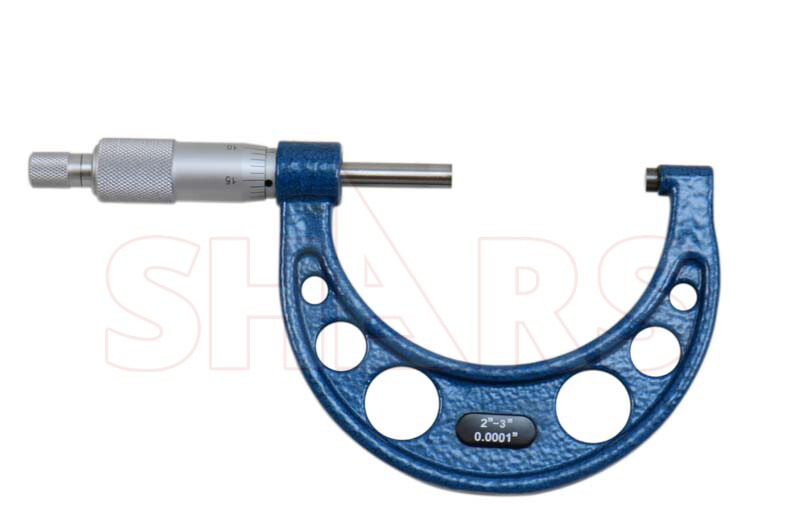 Shars 2-3" x 0.0001" Outside Micrometer Solid Metal Frame New Save $20.24 P}