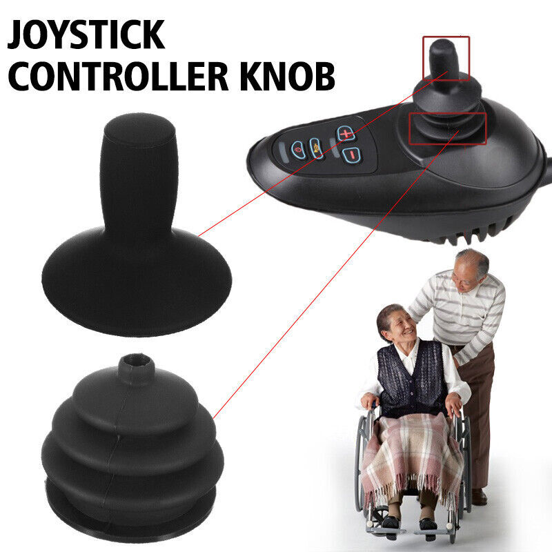 2sets Rubber Joystick Controller Knob Electric Power Wheelchair Mobility Aid