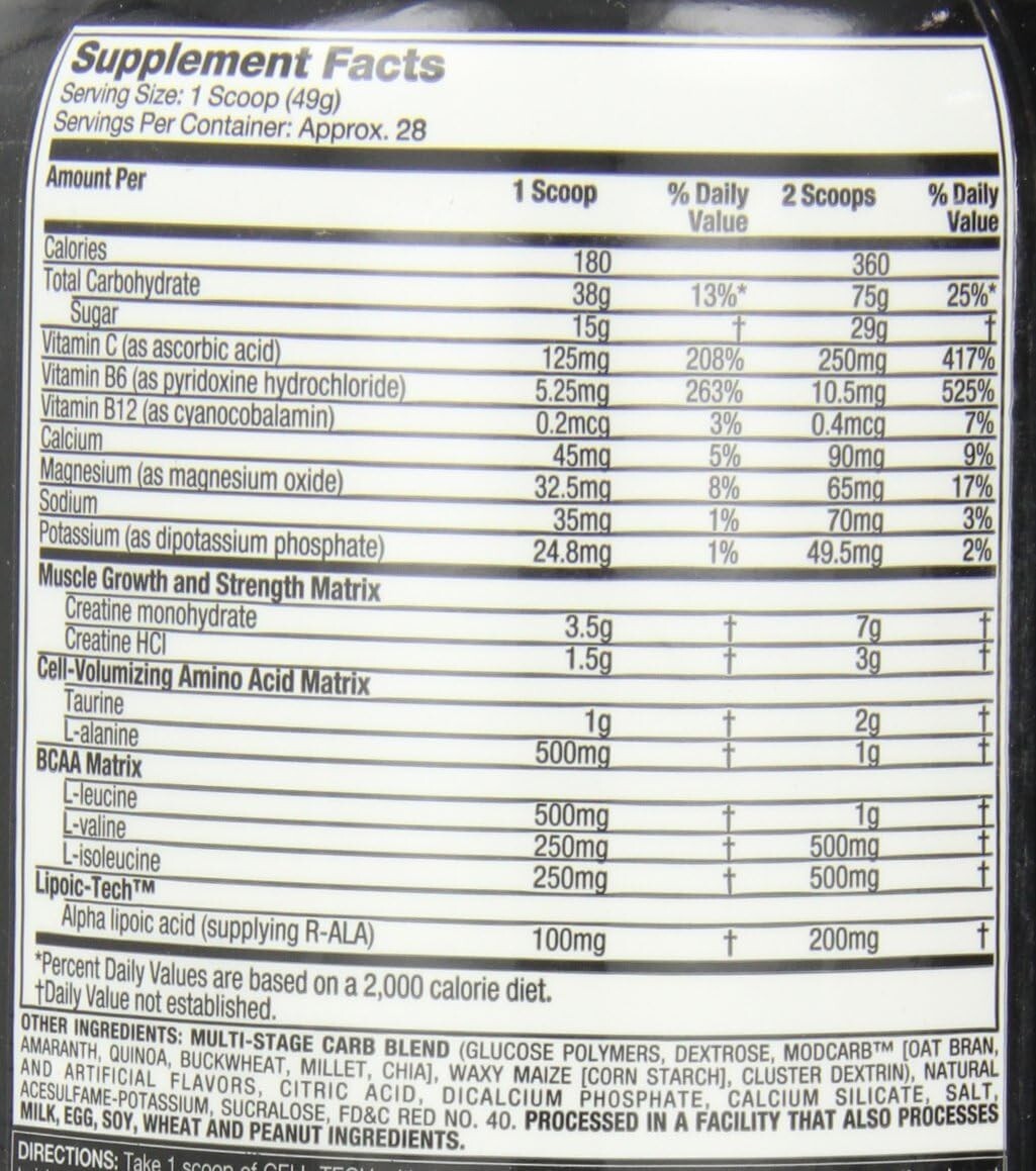 Cell-Tech™ Creatine, Fruit Punch, 6 lb (2.72 kg)