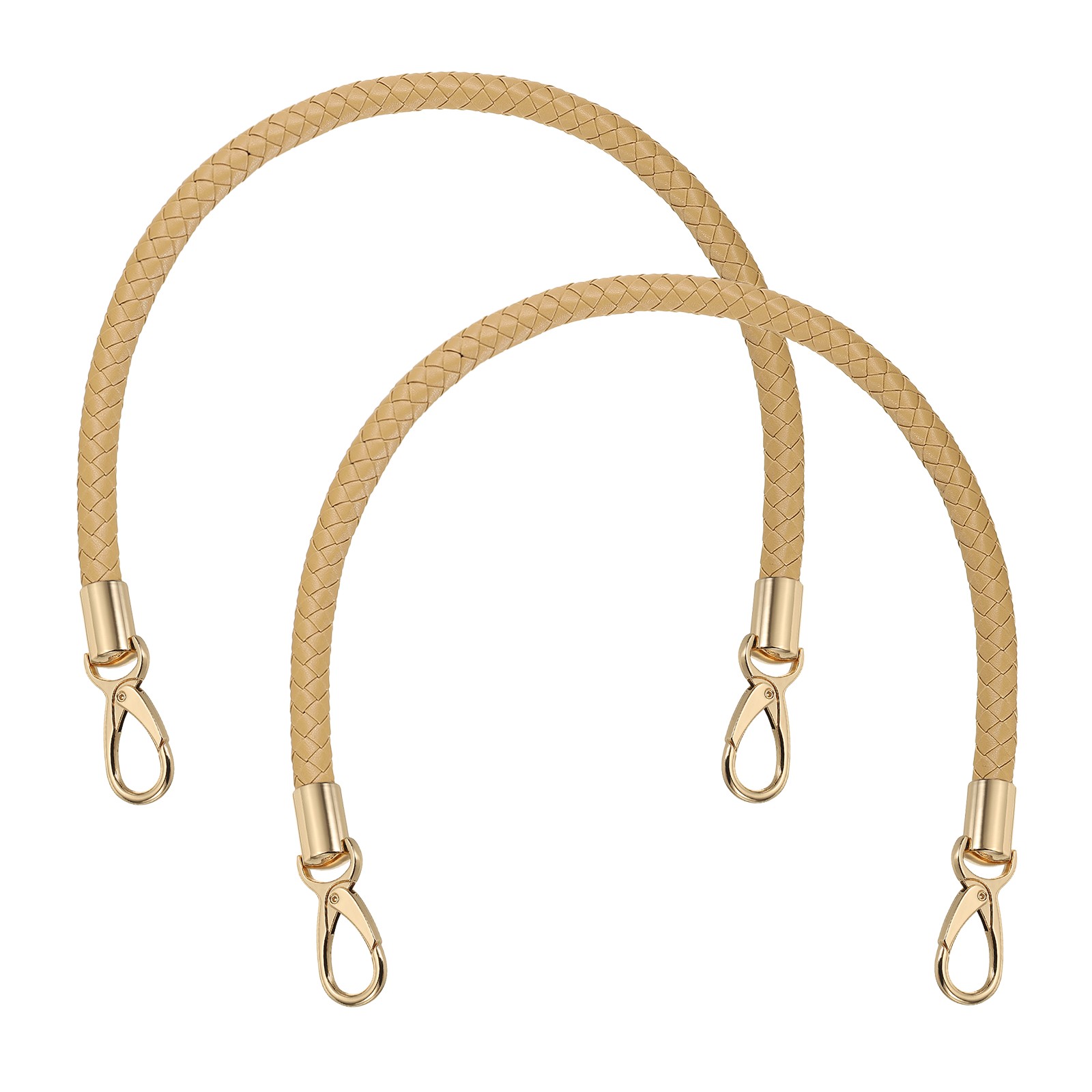 2 Pcs Braided Purse Strap, 21.6 Inch for Handbag Tote Making  (Apricot)