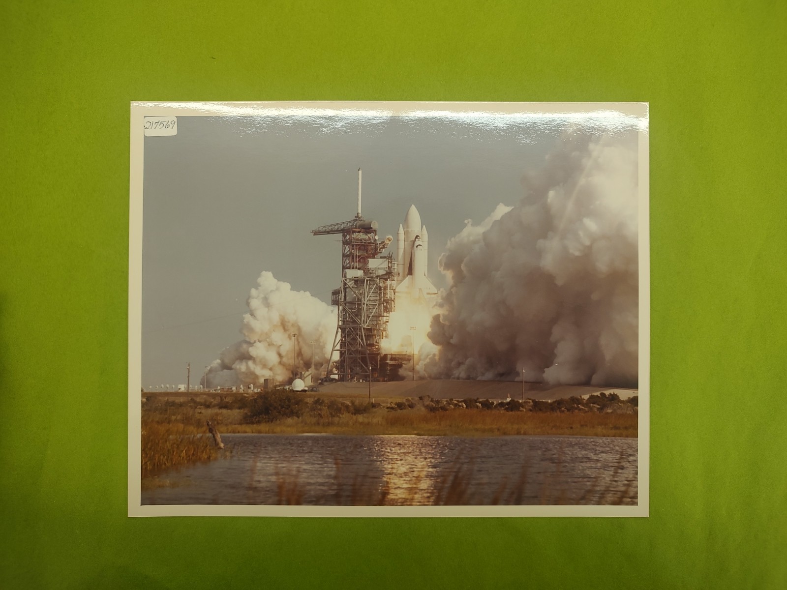 RARE NASA Space Shuttle Launch Kodak Paper Photo STS-2 Numbered Not Stamped