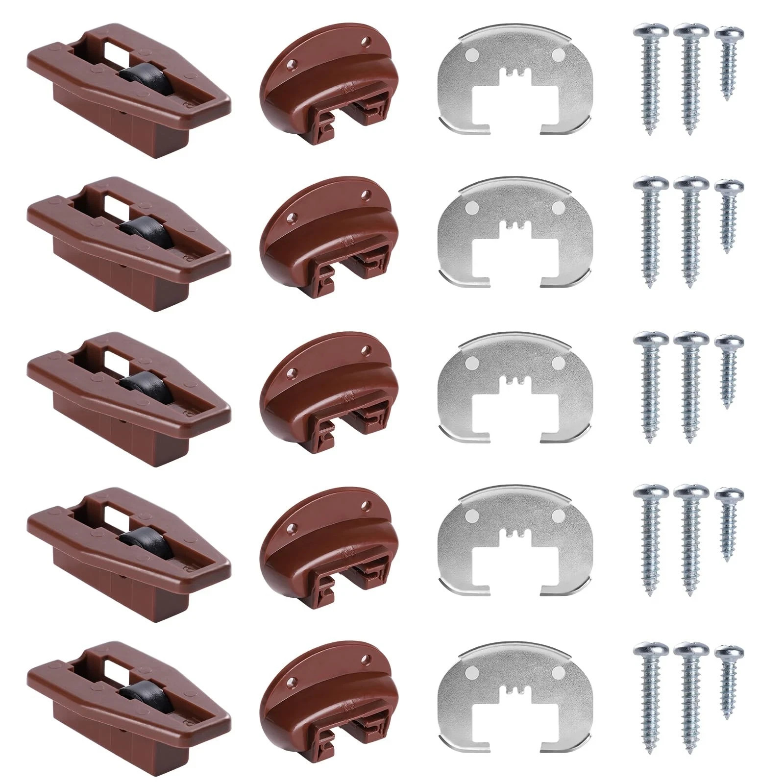 Kenlin Rite-Trak II 168 Drawer Track Guide Slides Replacement 5 Set Pack NEW