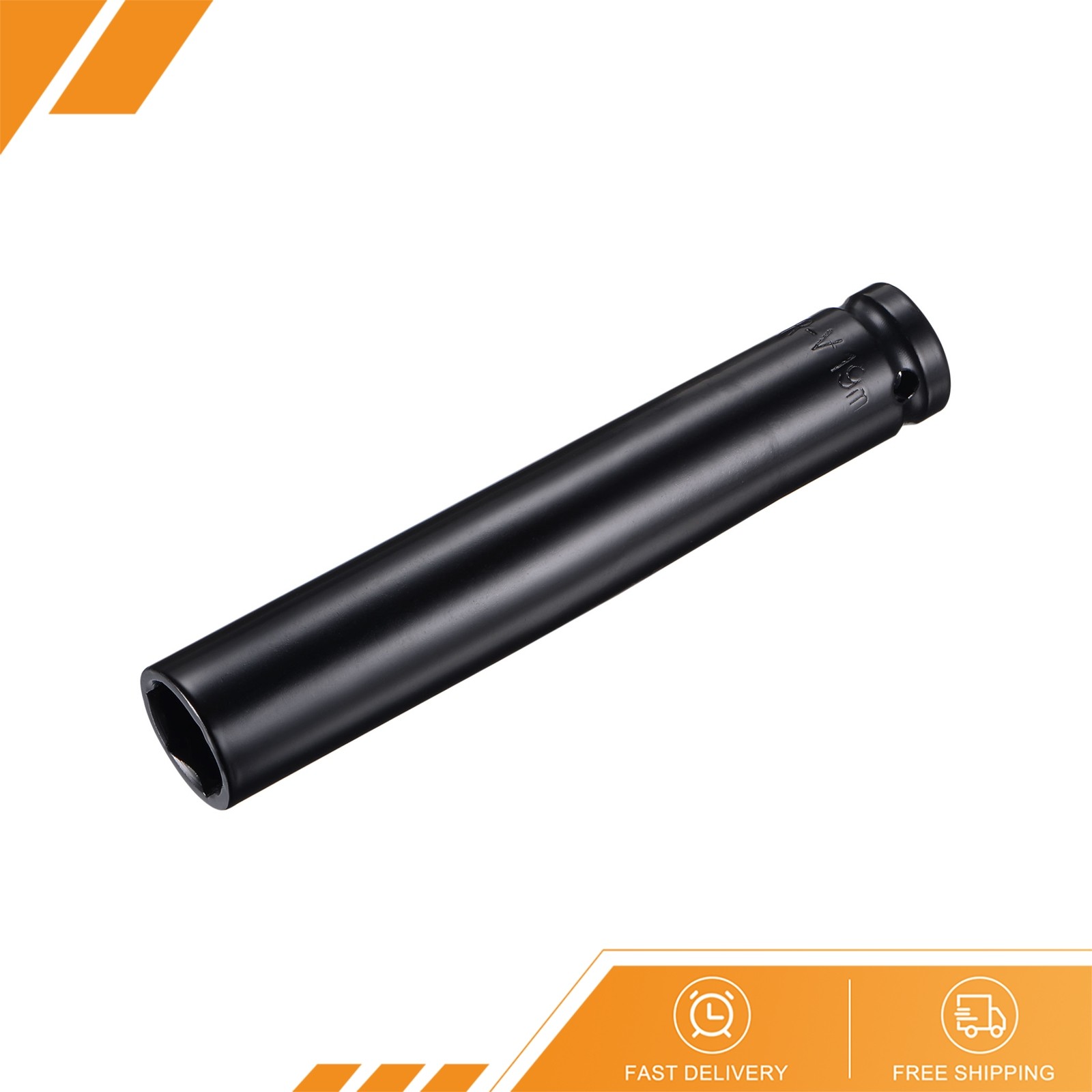 1/2" Drive x 19mm Deep Impact Socket - CR-V Steel 6" Length 6-Point