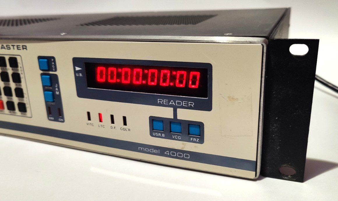 WORKING Evertz 4000 Professional VITC/LTC Timecode Generator / Reader Rack Unit