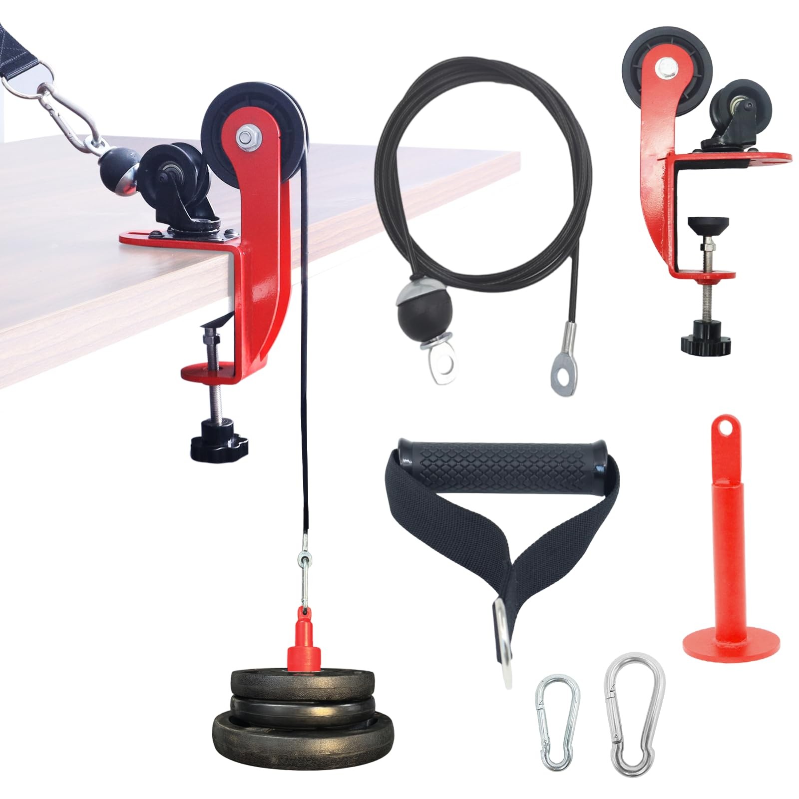 Arm Wrestling Training Pulley System Professional, Forearm Workout Table Equi...