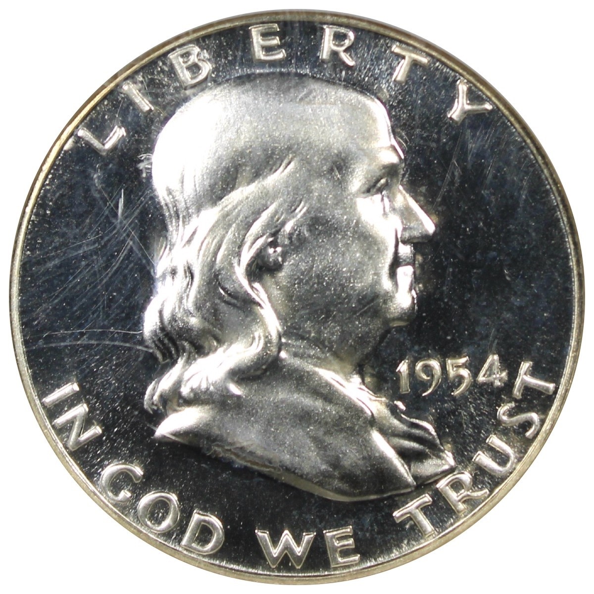 1954 Proof Franklin Half Dollar NGC PR67 CAMEO