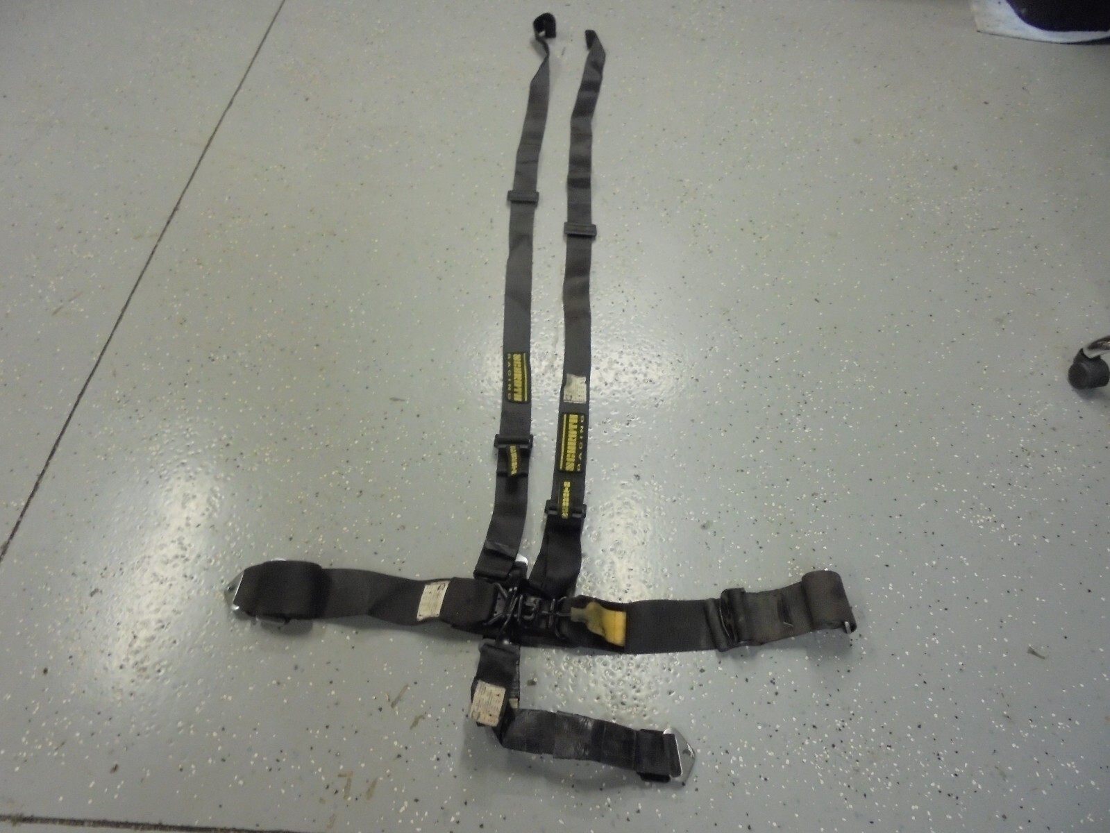 SCHROTH 5 PT BLACK RACING SEAT BELTS-RACING-RAT ROD-MUD-DIRT-ENDURO-DEMO DERBY