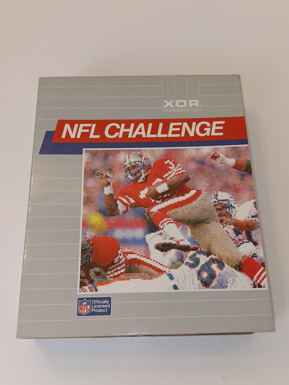 IBM PC Game 1988 NFL Challenge XOR Co BOX MANUALS ONLY READ DESCRIPTION