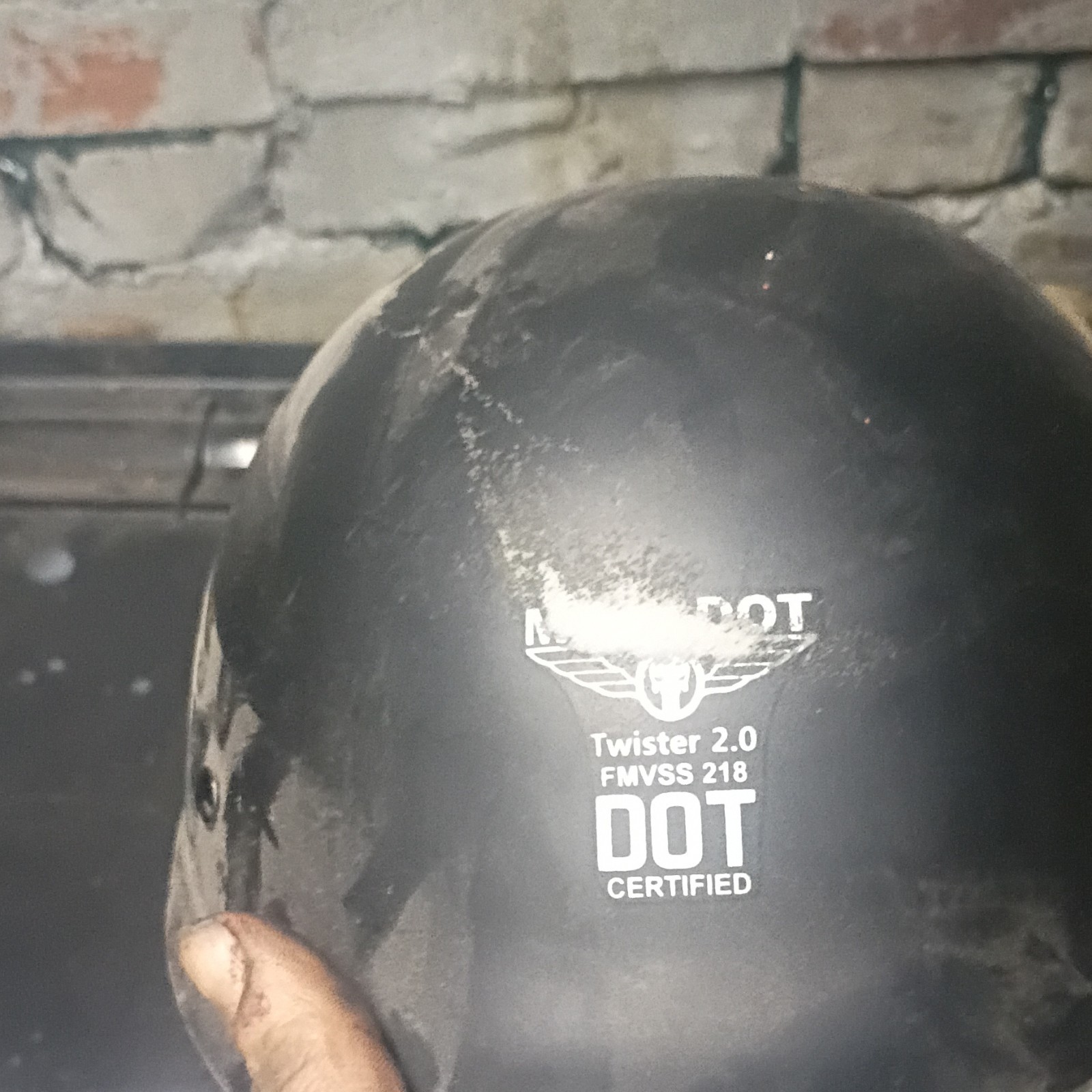Dot Motorcycle Helmet Black