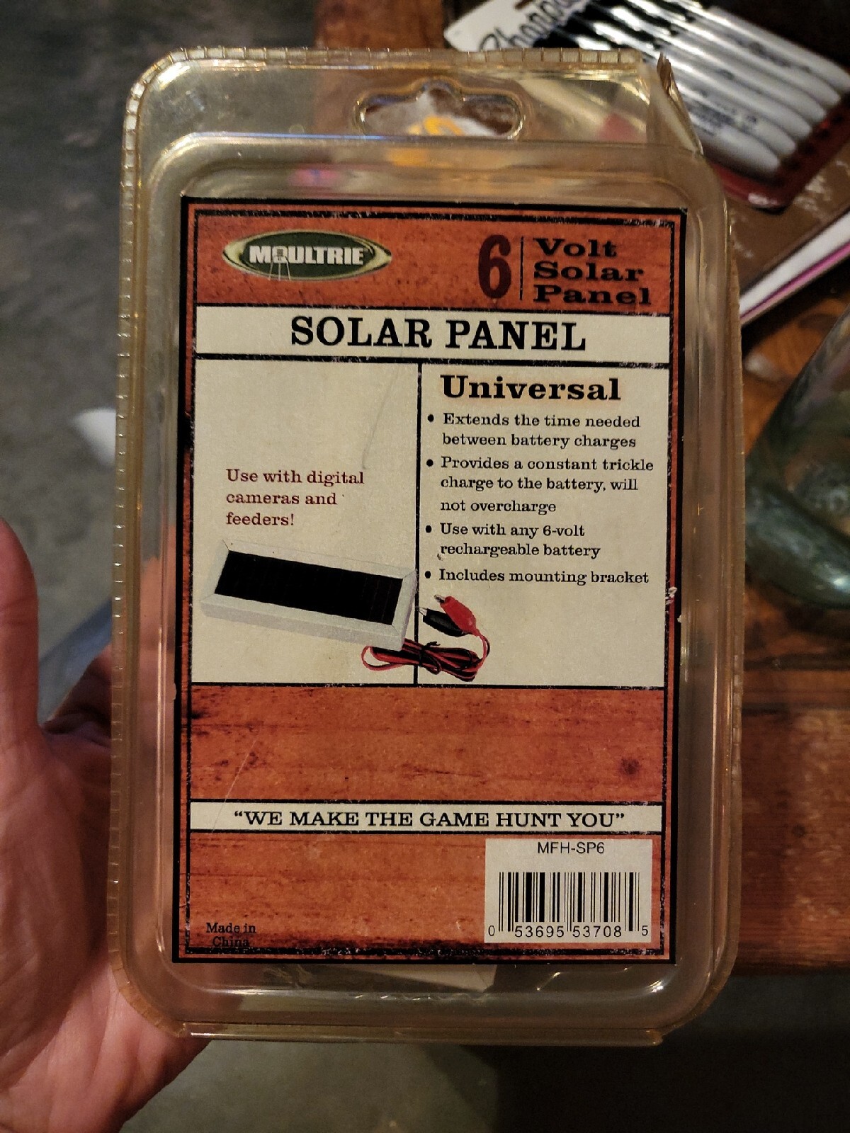 New In Package Moultrie Feeders 6 volt Solar Panel MFH-SP6