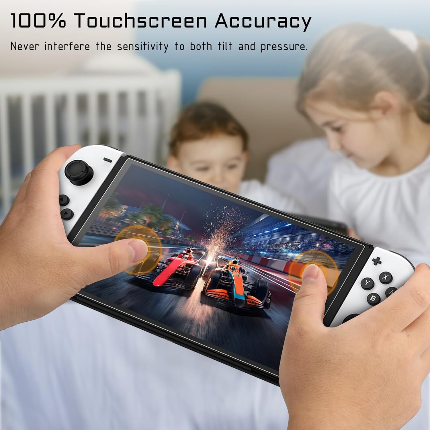 (2 Pack) Tempered Glass Screen Protector for Nintendo Switch (OLED Model) 2021
