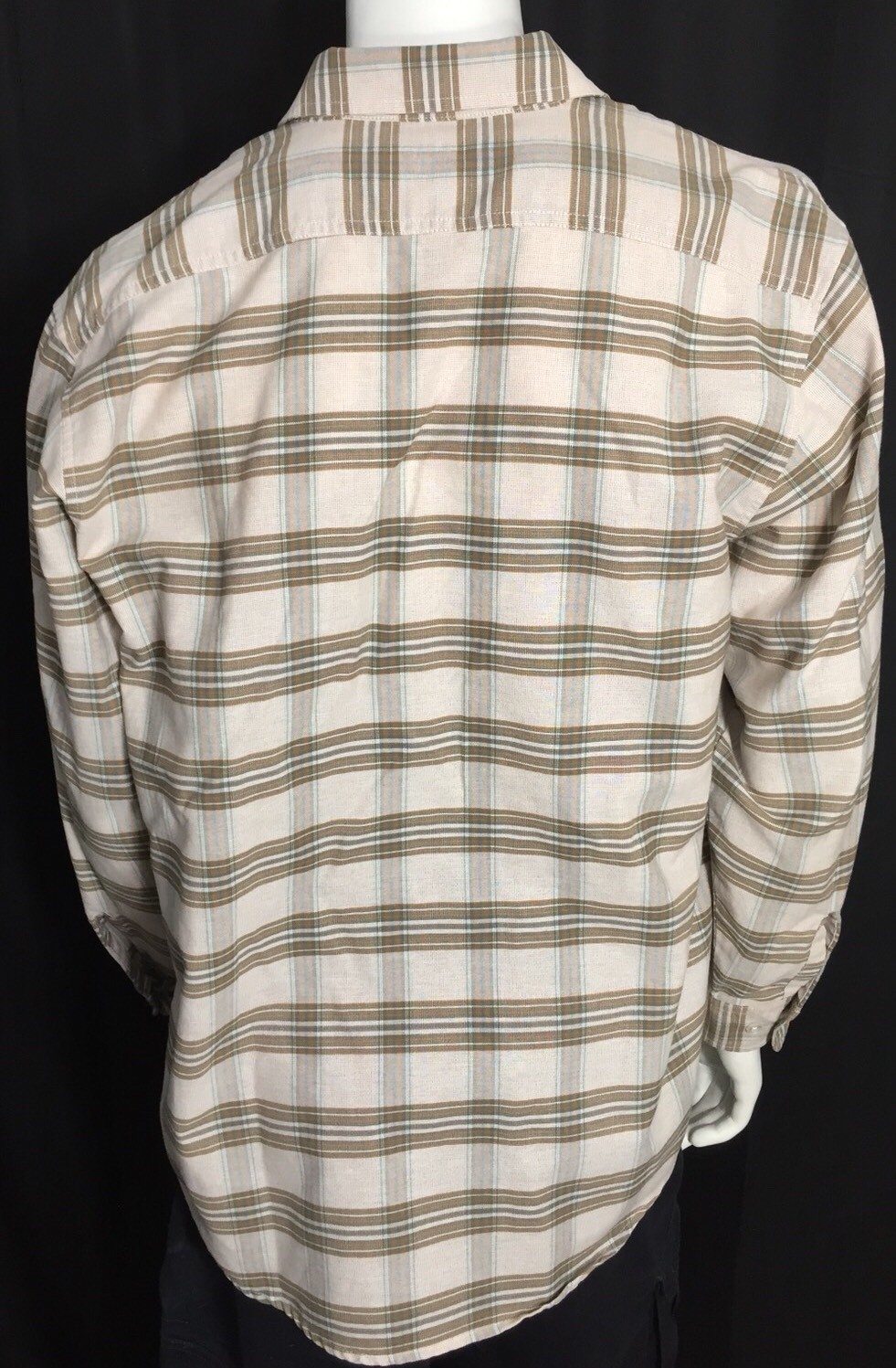 Big Mac Authentic Work Wear Long Sleeve Shirt Size Medium Plaid Button Front