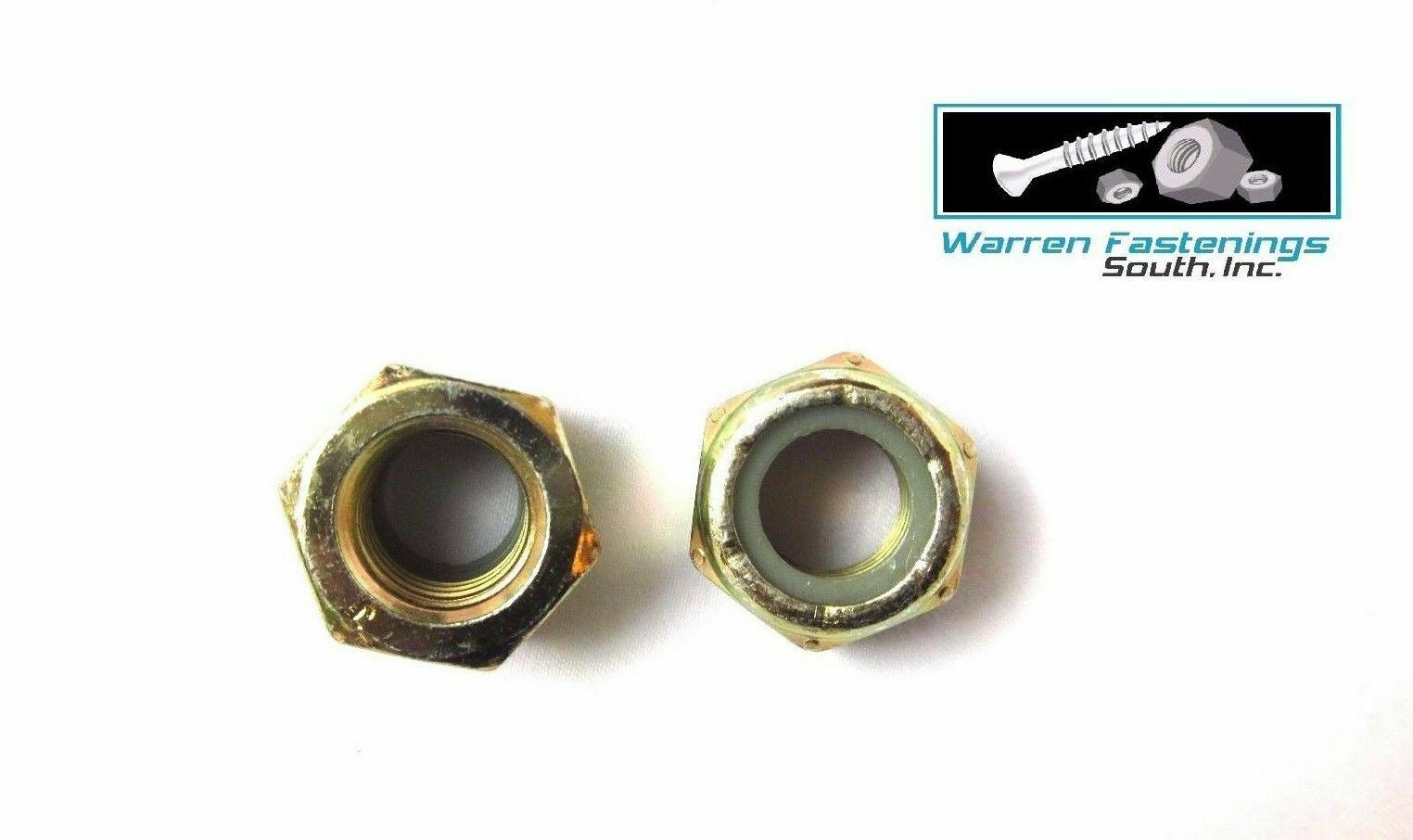 200 1/2-13 Coarse Thread Grade 8 Nylon Insert Hex Lock Stop Nut Yellow Zinc