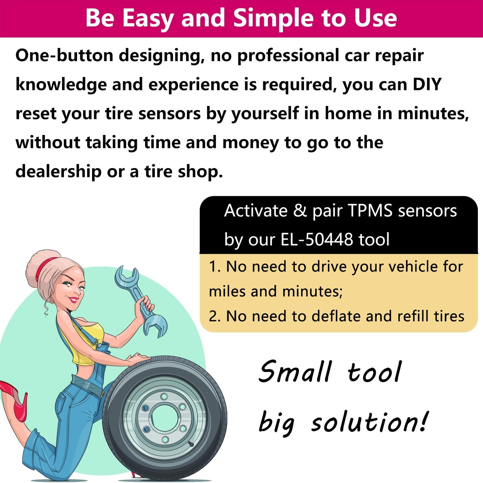 2026 Version EL-50448 GM TPMS Relearn Tool Chevy TPMS Relearn Tool Chevrolet ...