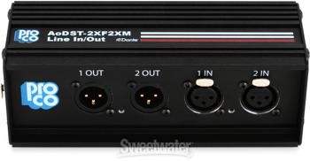 Pro Co AODST-2XF2XM 2 Channel Dante Drop Box