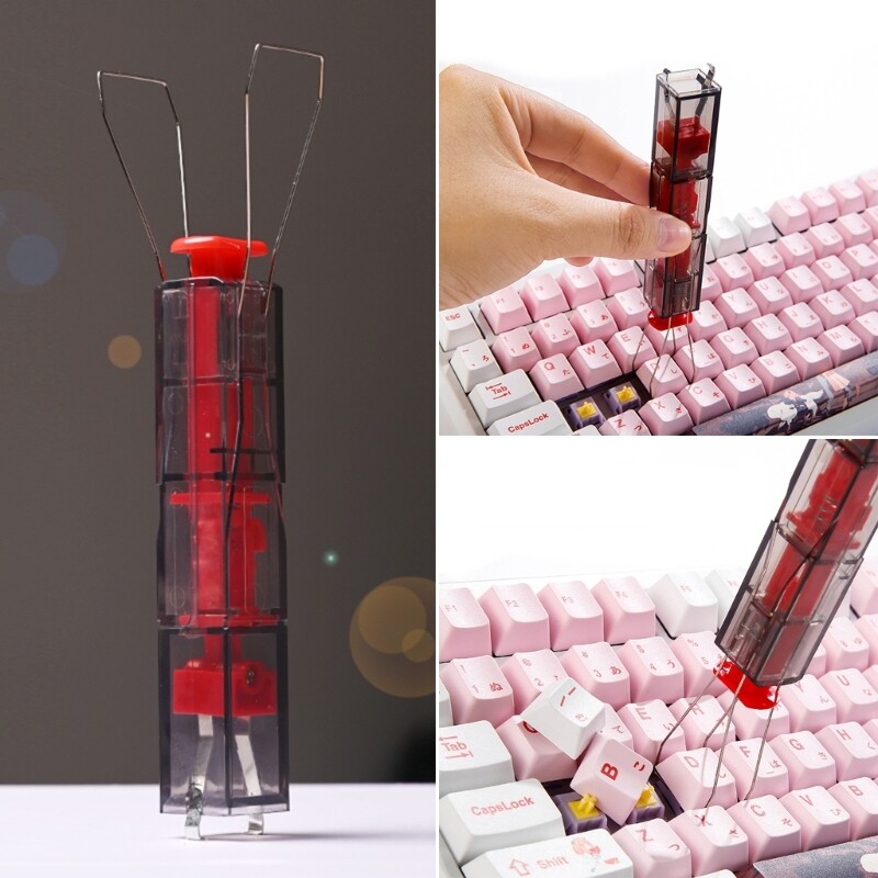 Key Puller Keycap Adjuster Switches Remover for Mechanical Keyboard Fixing Clean