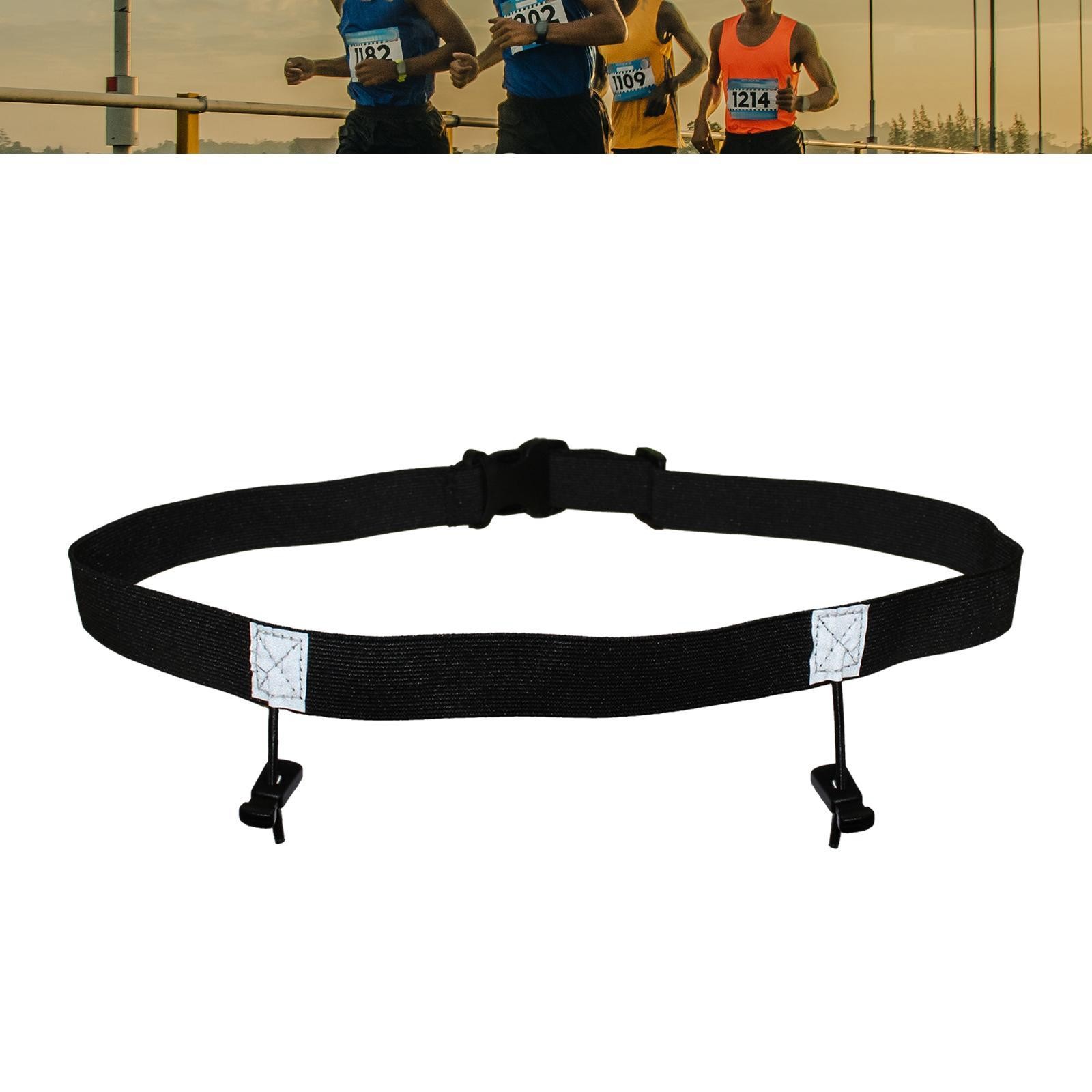 Race Number Belt Resilient Elastic Webbing Exercise Triathlon Race Belt