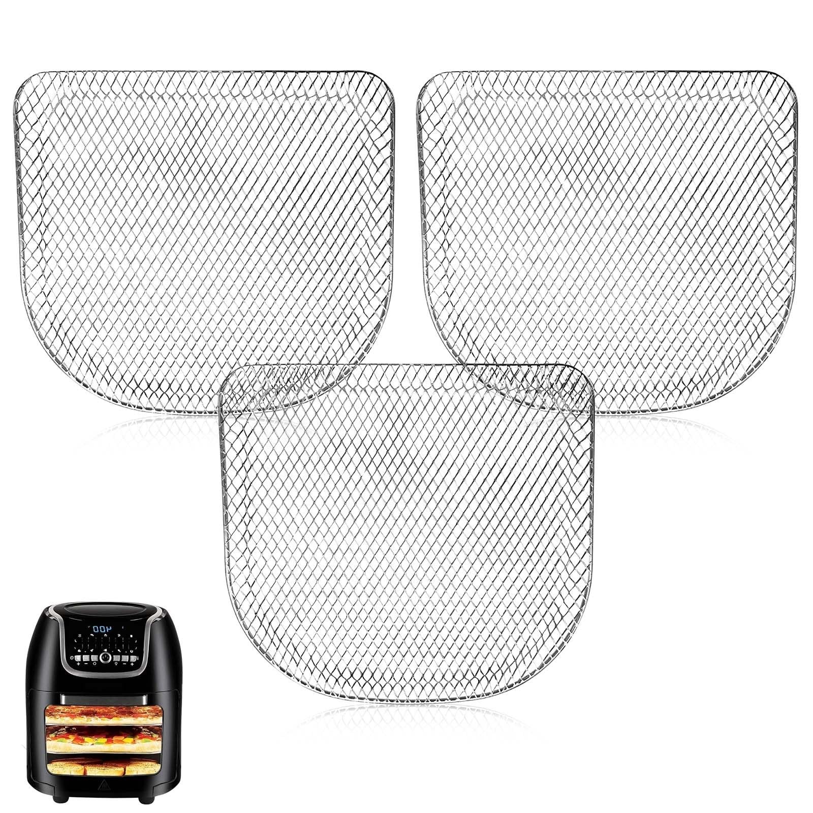 Upgraded Fryer Shelves for PowerXL Vortex Fryer 10QT, Fryer Oven Mesh Style F...