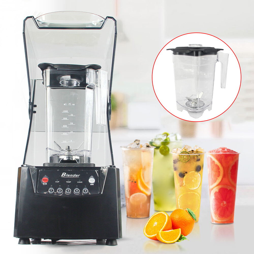 2600W Heavy-duty Commercial Blender With Shield Quiet Sound Enclosure 1.8L 110V