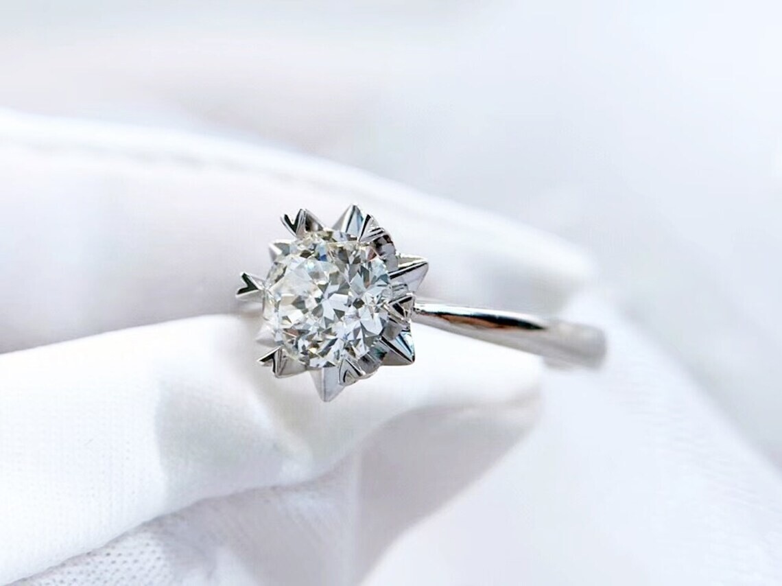 Lab-Created 3.20 Ct Round Cut White Diamond Wedding Ring 925 Sterling Silver