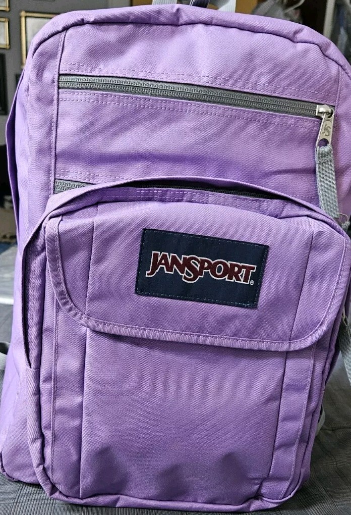 JanSport Lavender Laptop Backpack, Ergonomic Shoulder Straps