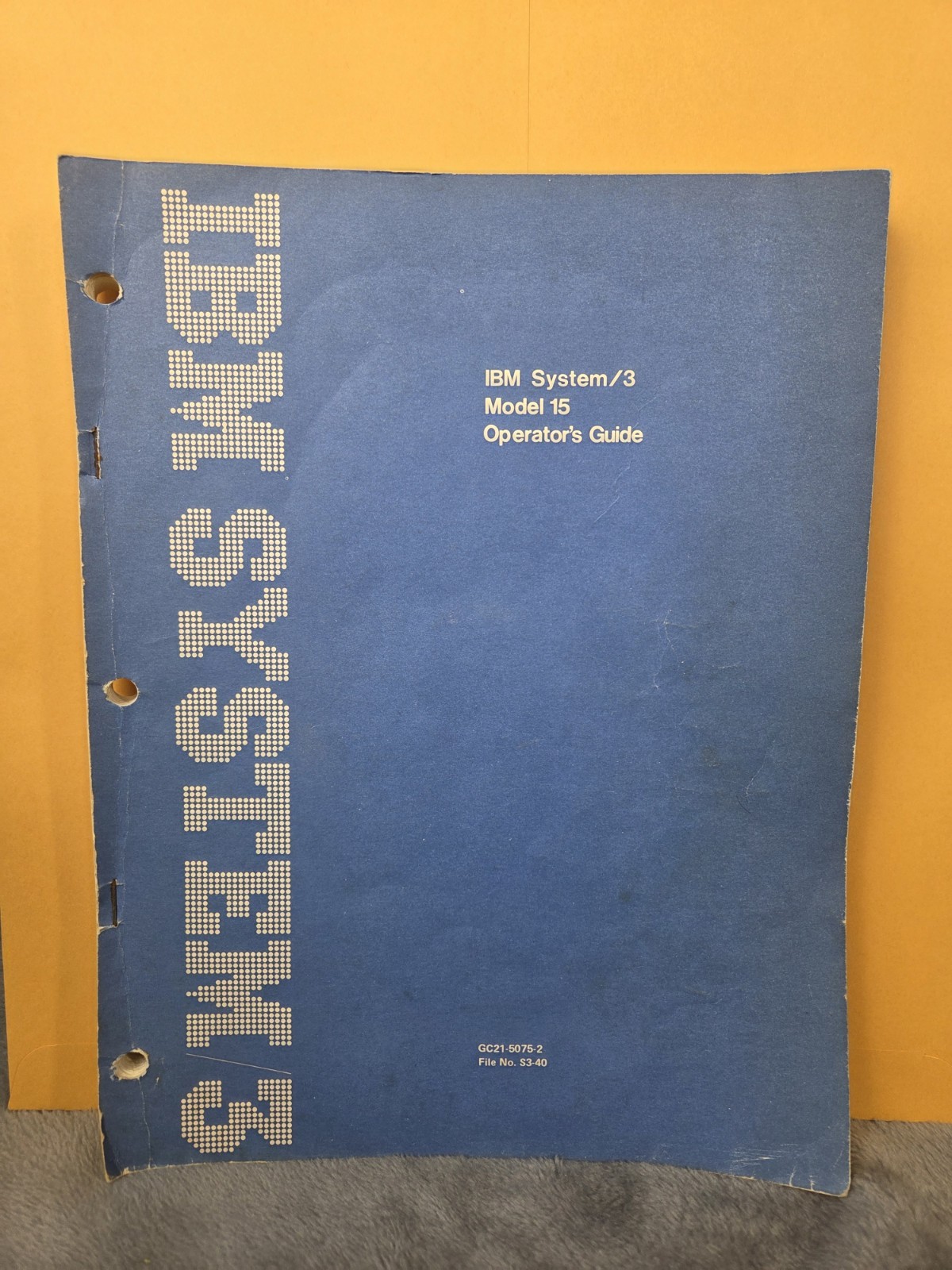 IBM System 3 Model 15 Operator's Guide 3rd Edition 1976