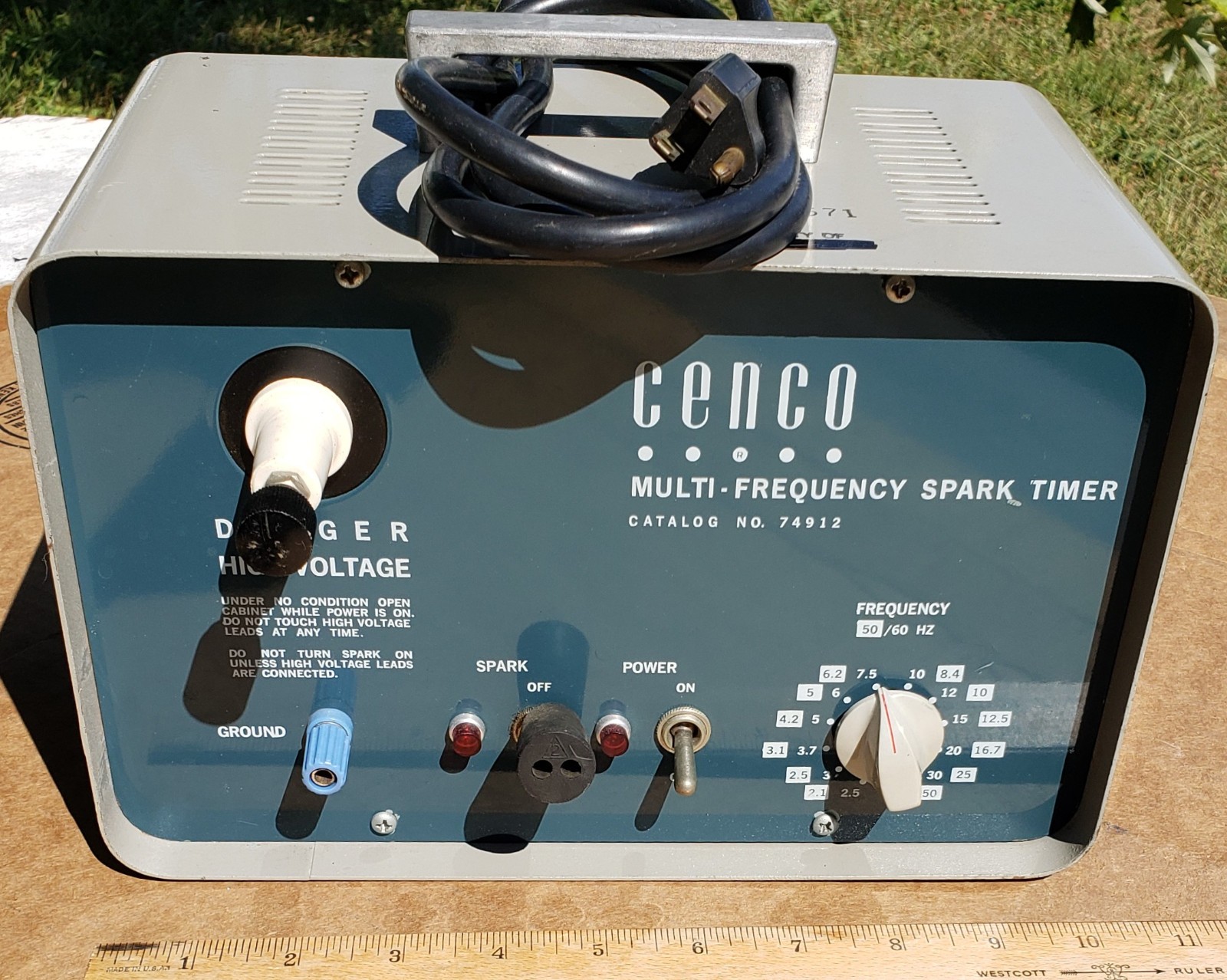 Cenco Multi-Frequency Spark Timer 74912 115v AC