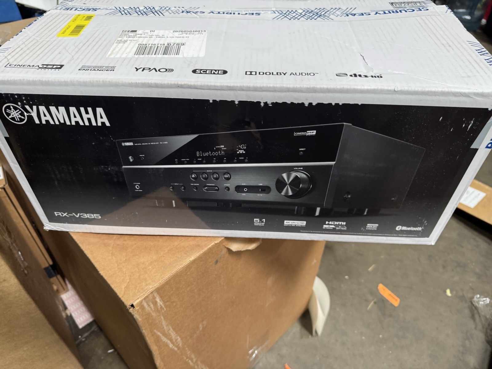 Yamaha RX-V385BL 5.1Ch AV Receiver YPAO Automatic Room Calibration