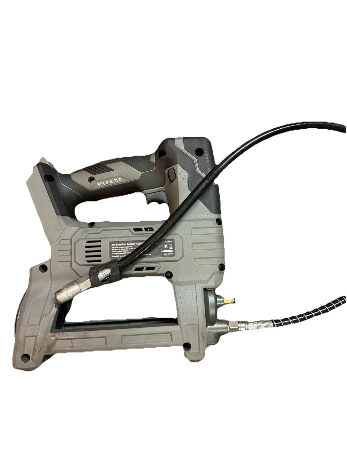 Klutch Grease Gun, KLiQ 20V, 10,000 PSI, 5 Oz./Min., Brushless, Cordless, Bare