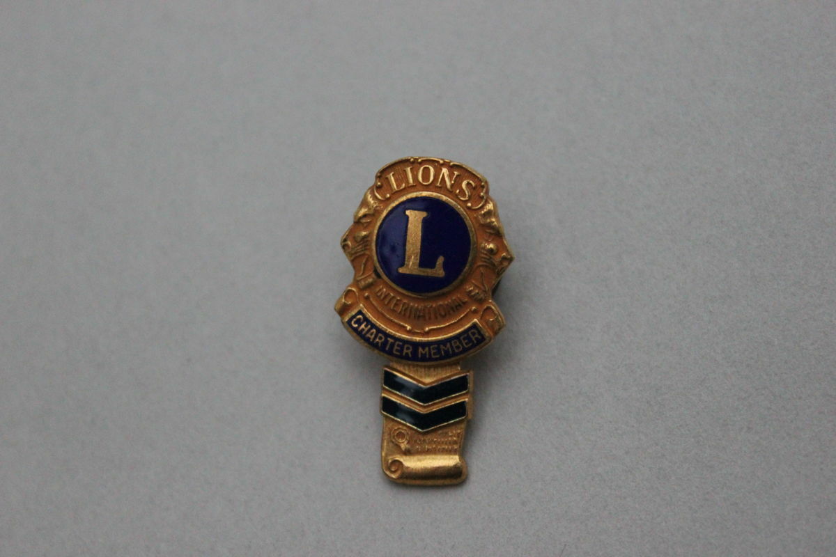 Lions Charter Member Enameled Pin Badge