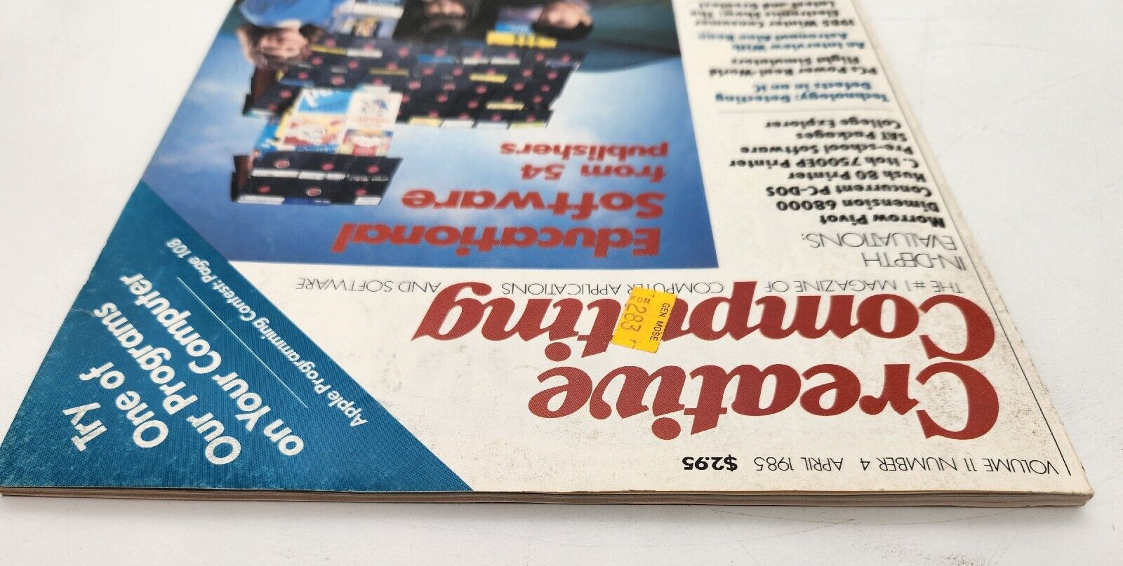 April 1985 Creative Computing Magazine Educational Software Vintage Computer