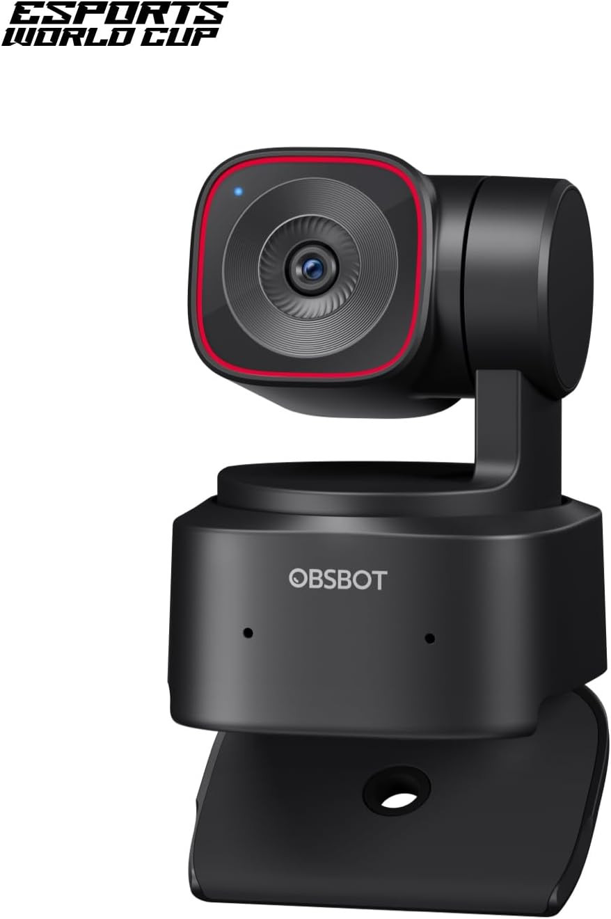 Tiny 2 Lite 4K Webcam for PC, AI Tracking PTZ Streaming Camera with 1/2" Sensor,
