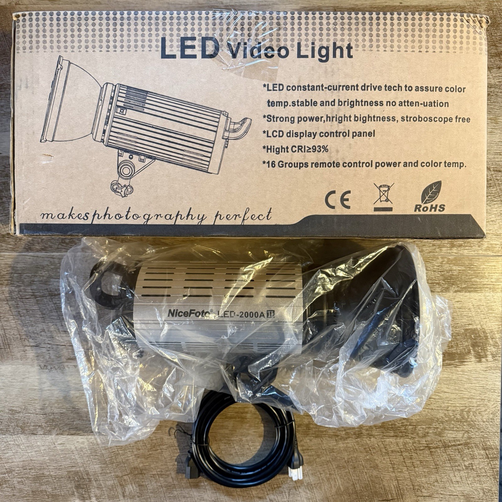 Nicefoto | COB LED Video Light A Series II | 20000 Lumens | LED-2000A II 640111
