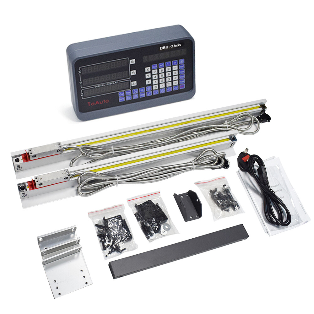 2Axis Linear Scale 200&950mm Digital Readout DRO Display Glass Sensor Encoder,US