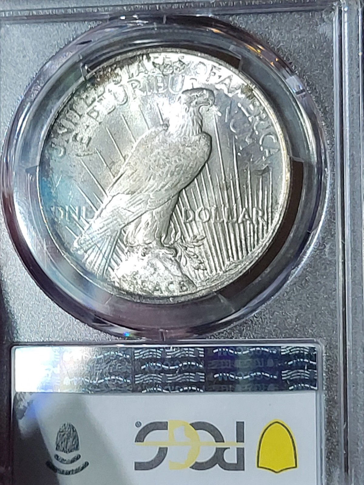 1923 $1 Peace Dollar PCGS MS65 Toned
