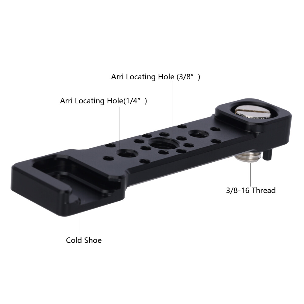 Niceyrig Nato Rail with 3/8" Arri Mount Screw and Code Shoe Mount
