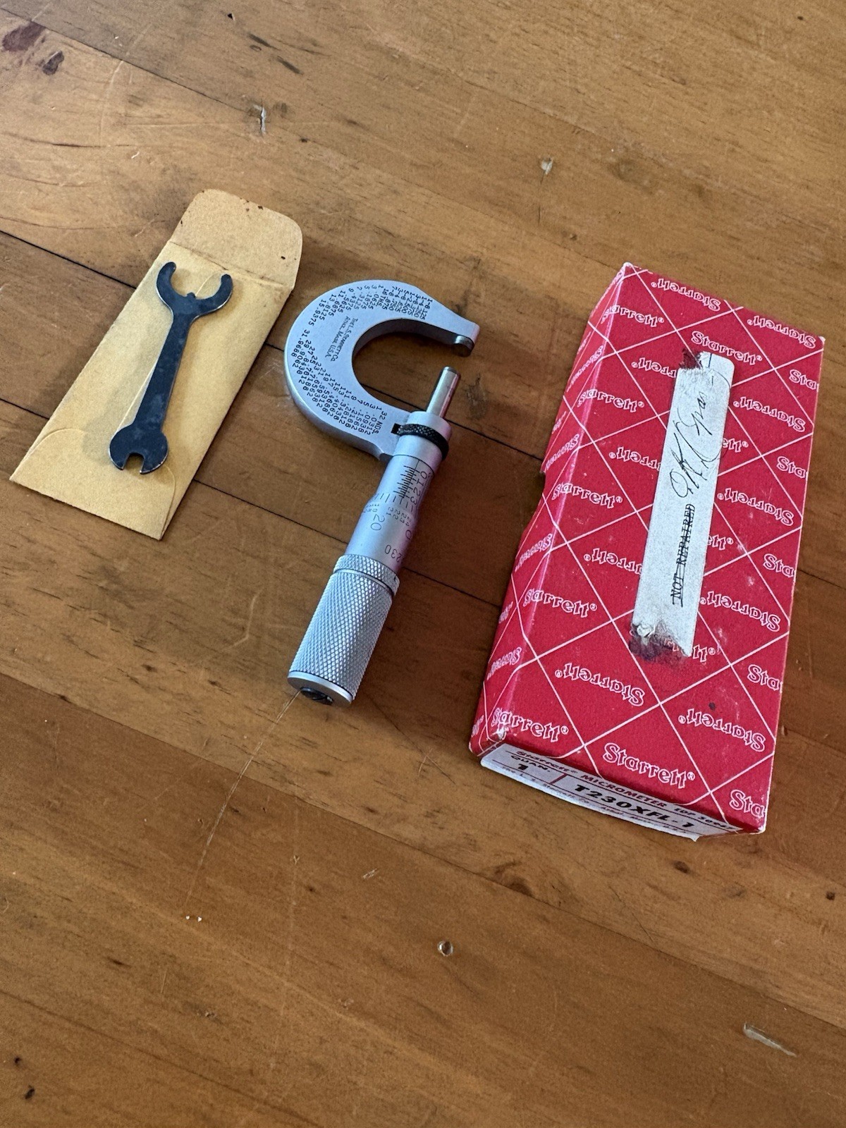 Starrett T230XFL-1 Outside Micrometer .0001" Carbide 0-1" - 230 - USA
