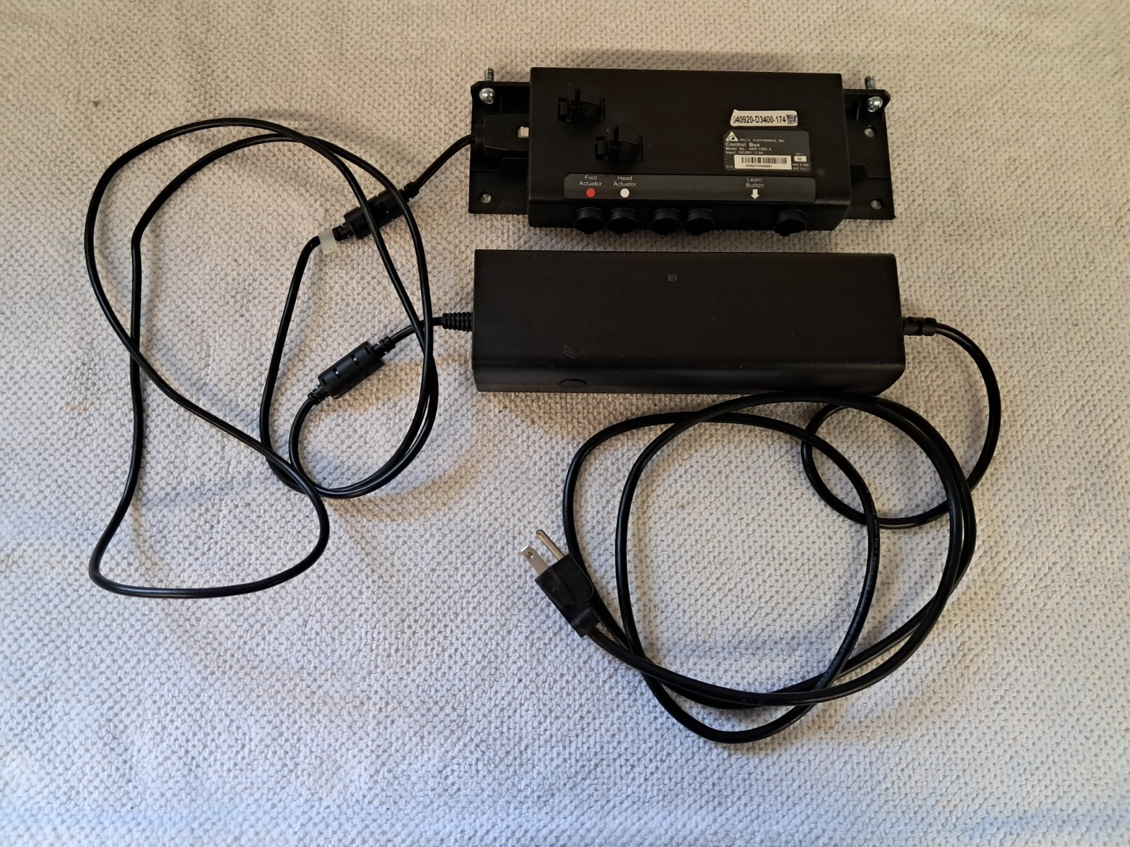 TempurPedic Ergo Plus Control Box ADP-T003 A and Power Supply ADP-73AR B