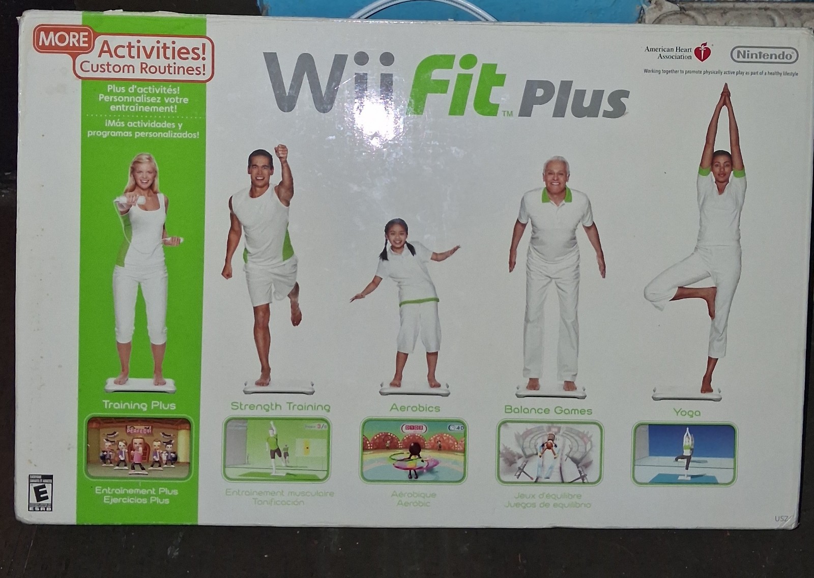 Nintendo Wii Fit Plus Fitness Bundle w/ Psyclone Step, Resistance Band & Gloves