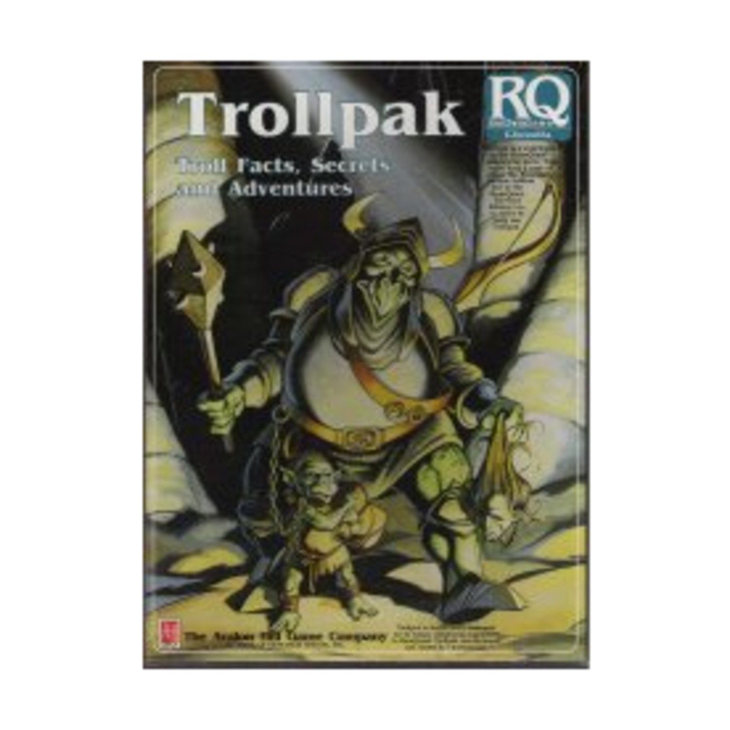 Avalon Hill Runequest Trollpak Fair/EX