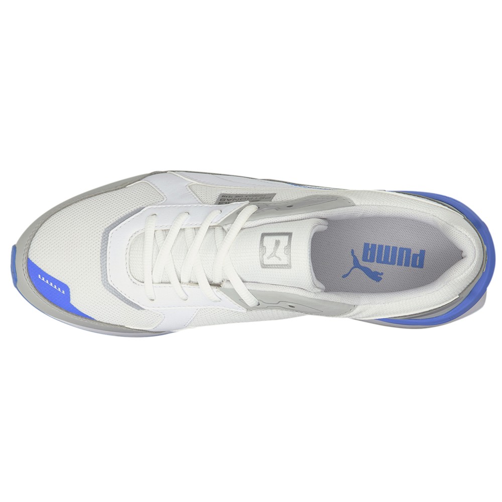 PUMA Mercedes Amg Petronas F1 X Low Racer Lace Up Mens Grey, White Sneakers Cas