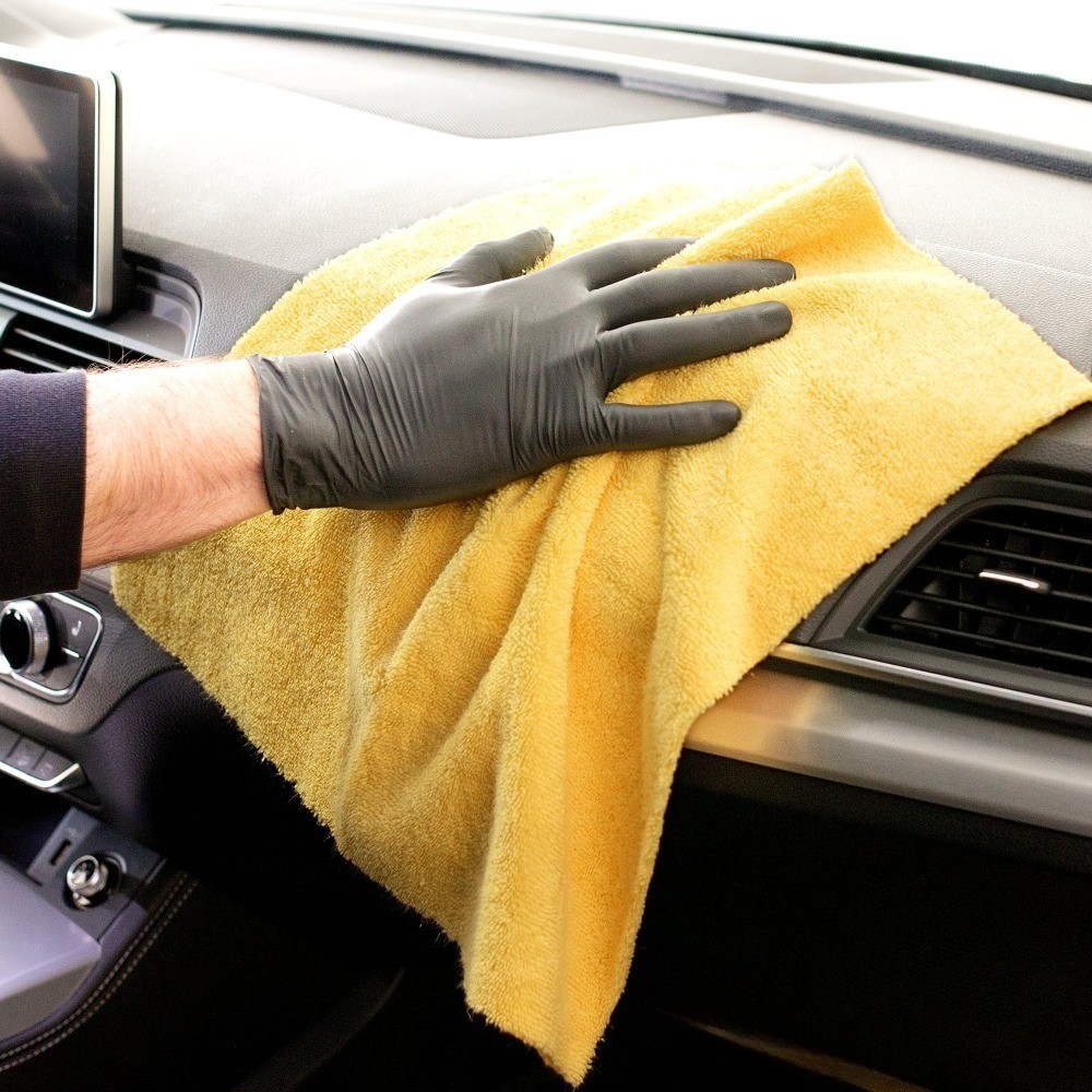 Heavy DutyMulti-Purpose Microfiber Detailing Towel,40Pack,Yellow