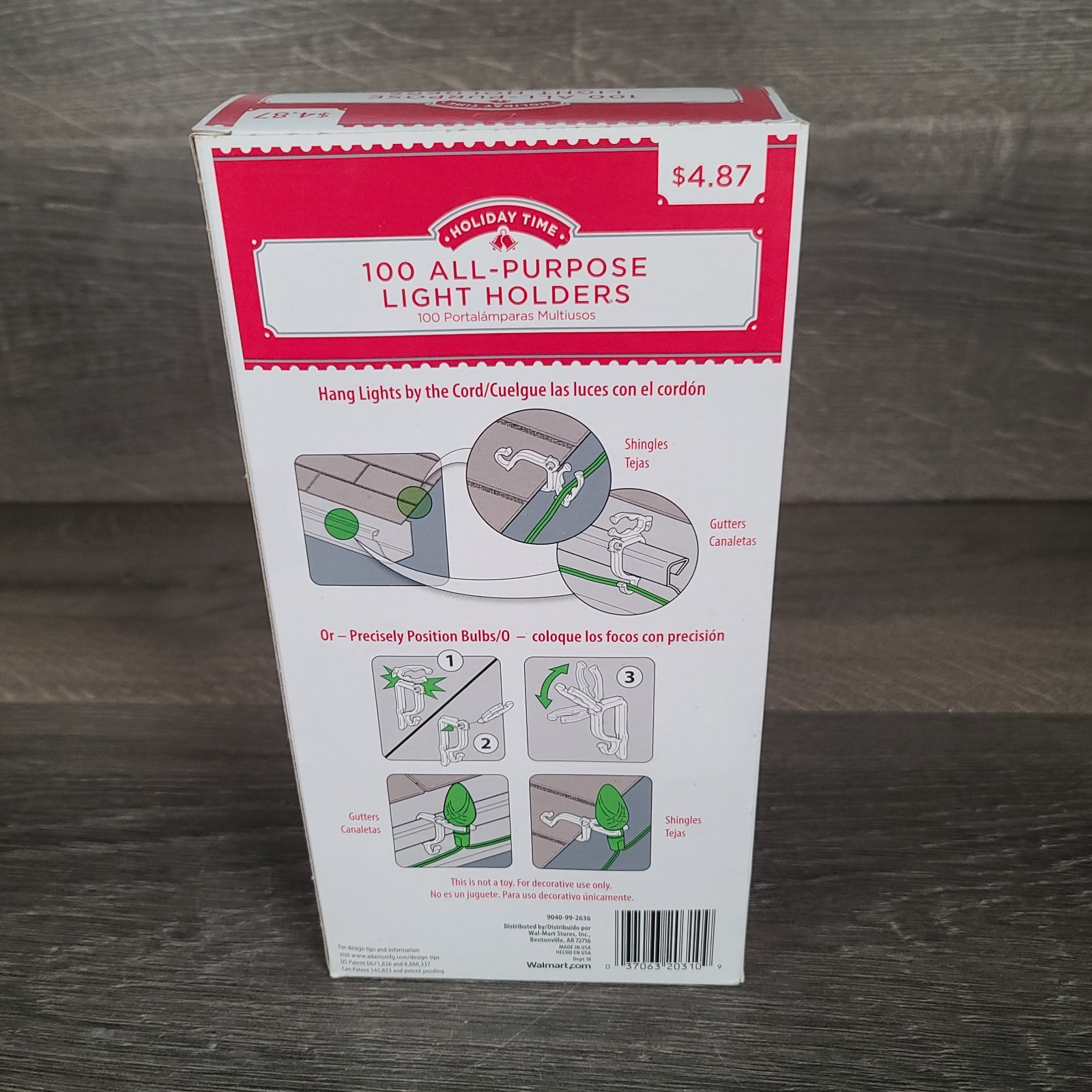 Holiday Time All purpose 100 Christmas Light Holders