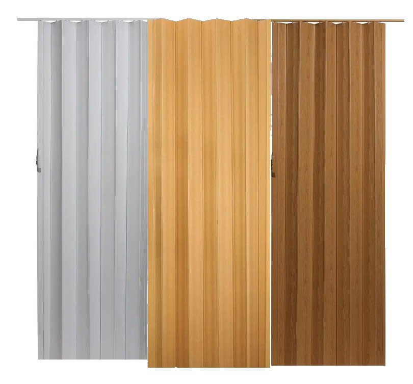 36" x 80" Flexible Vinyl Accordion Folding Door Slide Closet Room Home FITS ANY