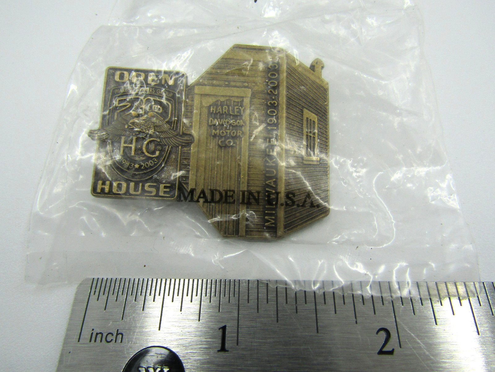 Harley Davidson HOG Open House Pin 1903-2003