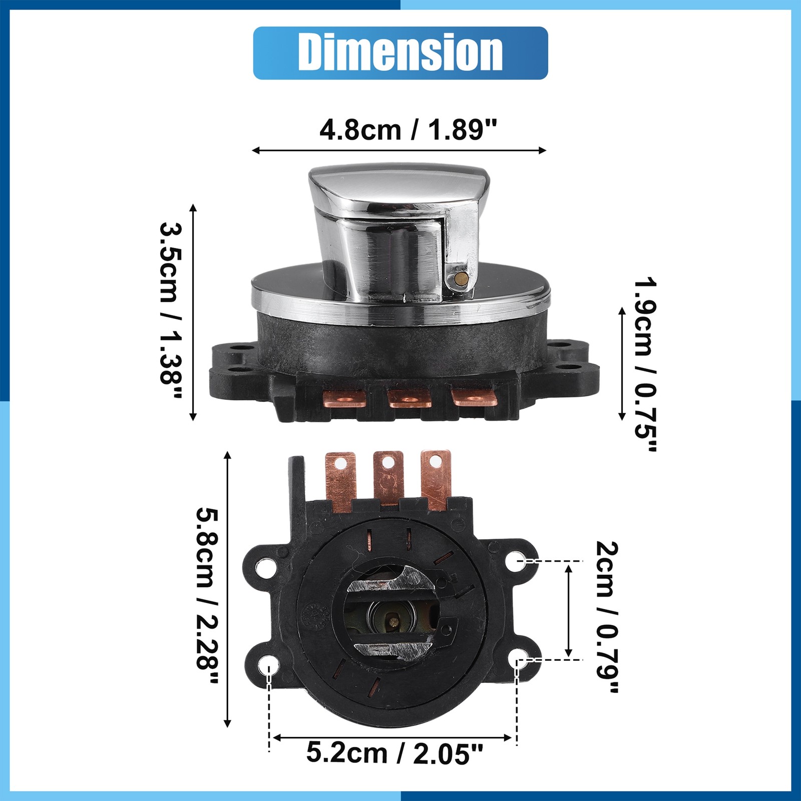 1Set Round Key Ignition Switch for Harley-Davidson Softail Road King 93-13