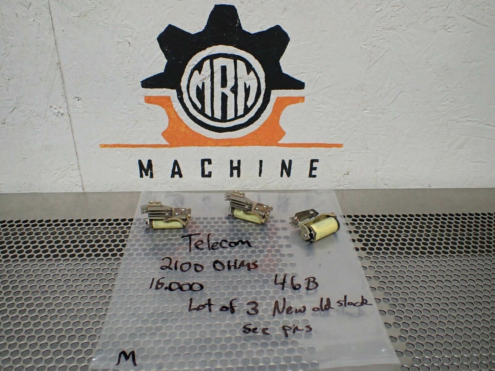 Telecom 2100 Ohms 16,000 46B Relays New No Box (Lot of 3) See All Pictures