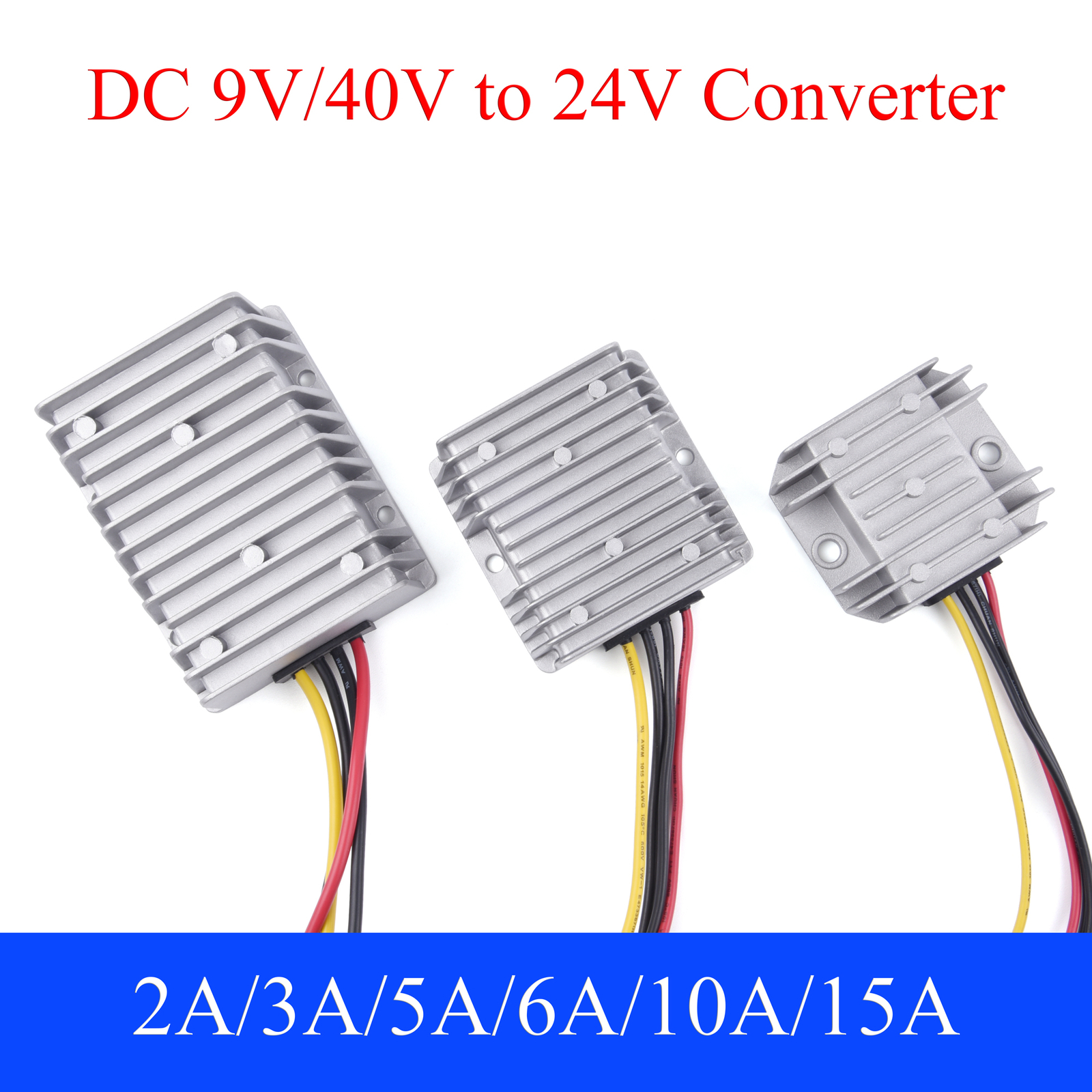 DC 9V/40V to 24V Power Converter Auto Boost Buck Regulator Stabilizer Module