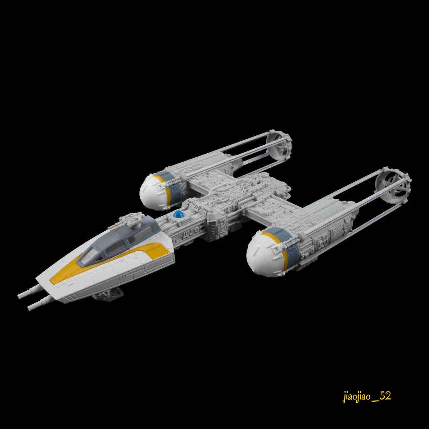 1/48 Y-wing Starfighter BTL-A4 Y-Wing Star Wars Model Series with Base