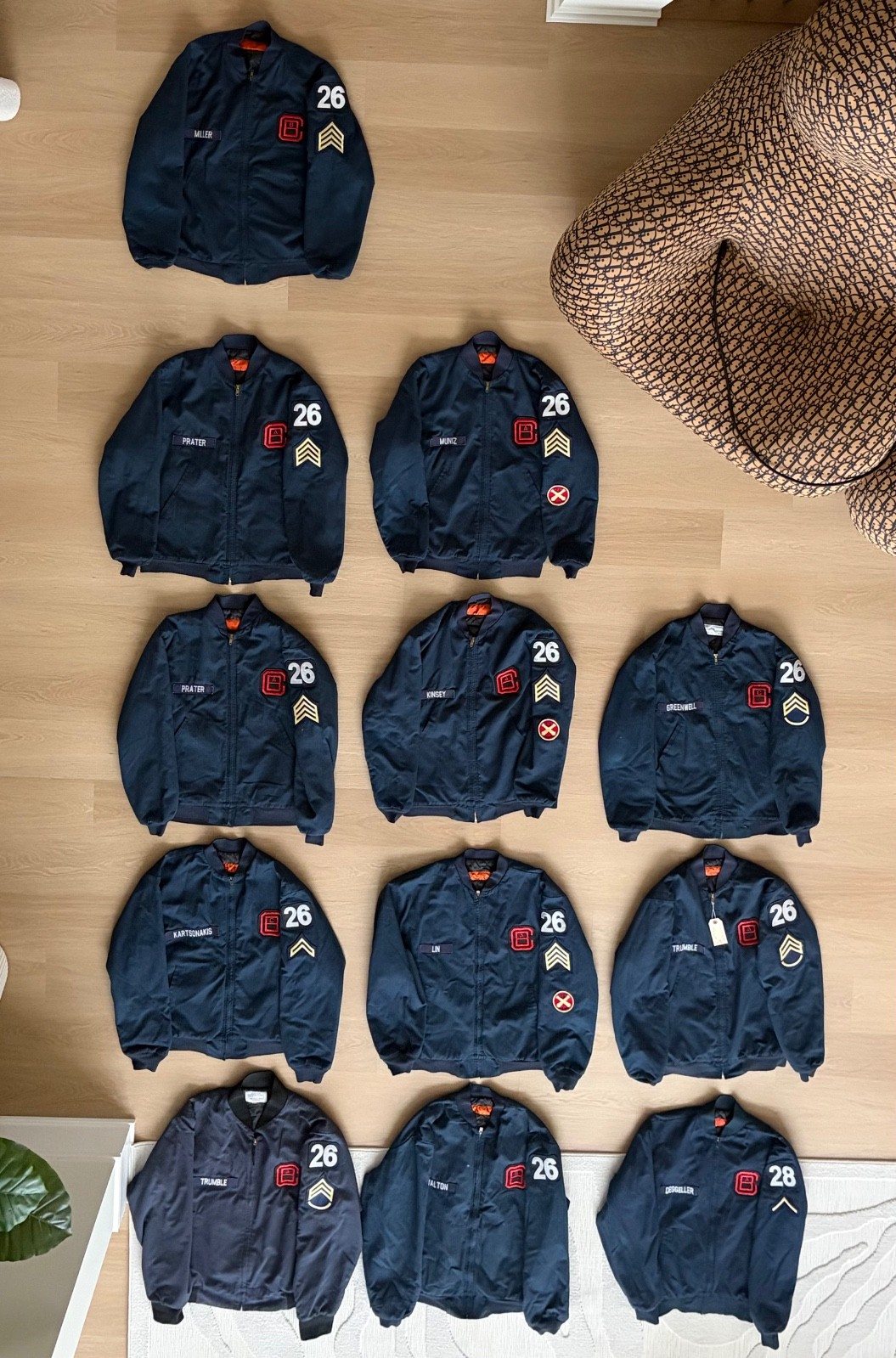 LOT OF 12! Culver Military Academy Fatigue Jackets DM for sizing